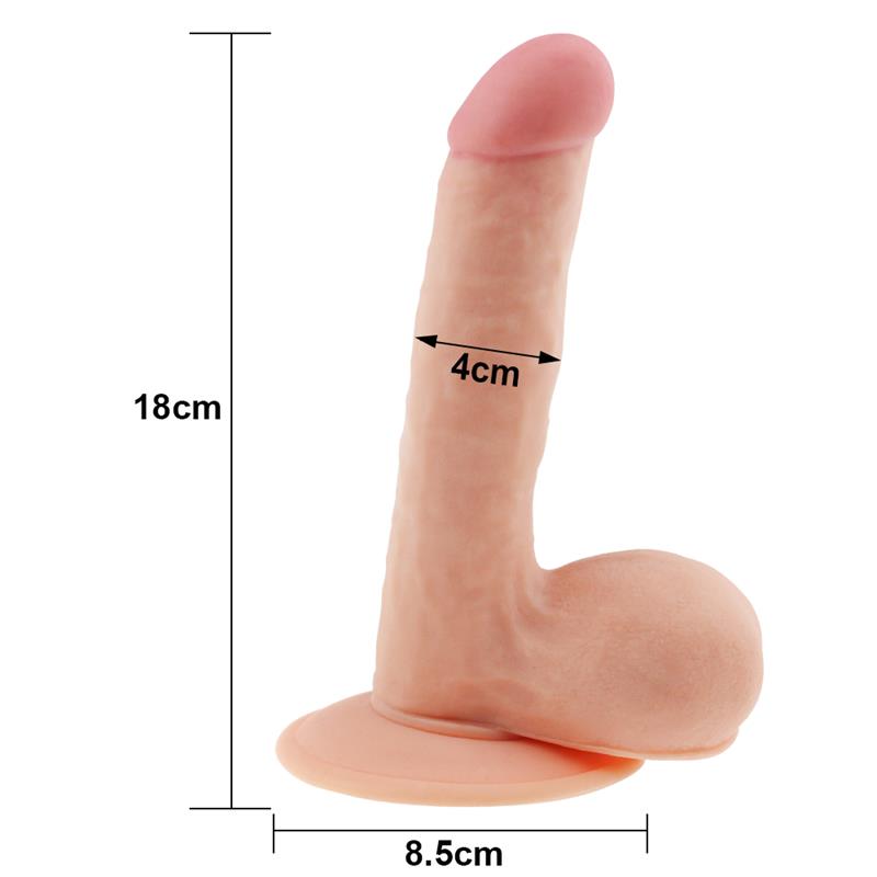 Dildo The Ultra Soft Dude 7.5 Natural 5
