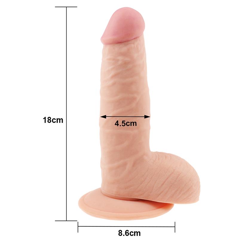 Dildo The Ultra Soft Dude 7.5 Natural 5