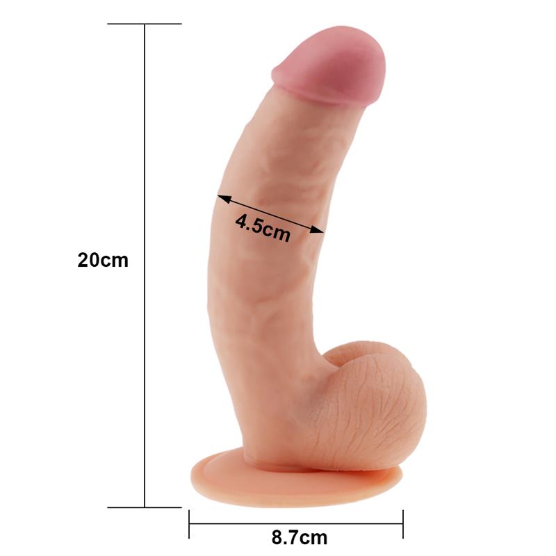 Dildo The Ultra Soft Dude 8.5 Natural 6
