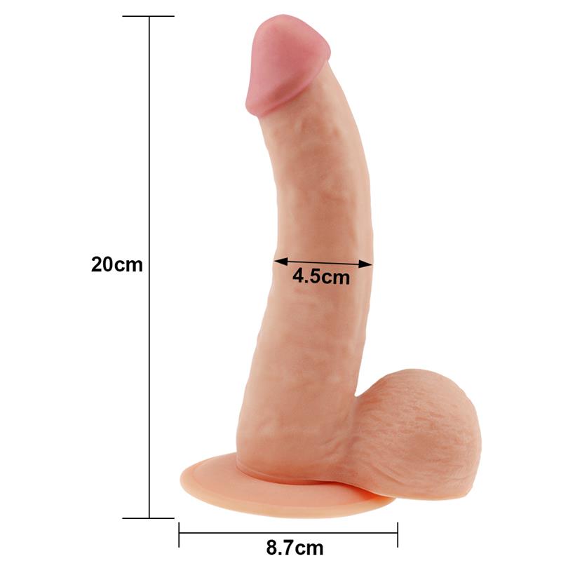 Dildo The Ultra Soft Dude 8.8 Natural 5