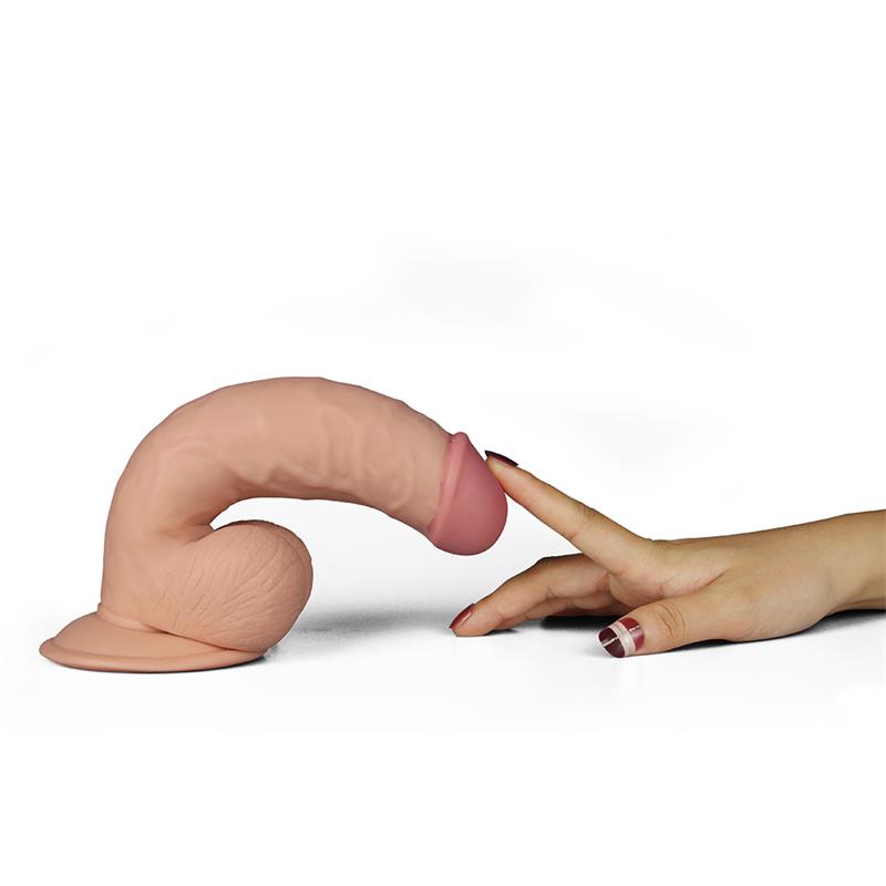 Dildo The Ultra Soft Dude con Vibración 7.5 Natural 4