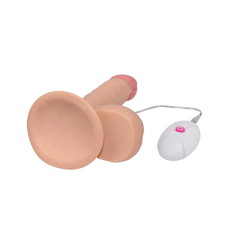 Dildo The Ultra Soft Dude con Vibración 7.5 Natural 2