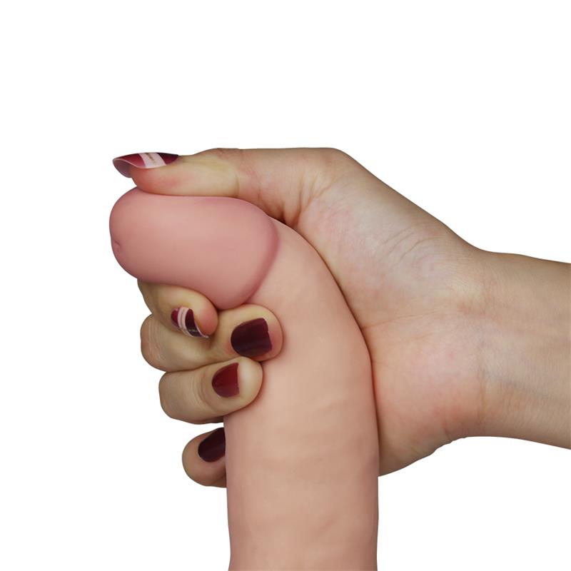 Dildo The Ultra Soft Dude con Vibración 7.5 Natural 3
