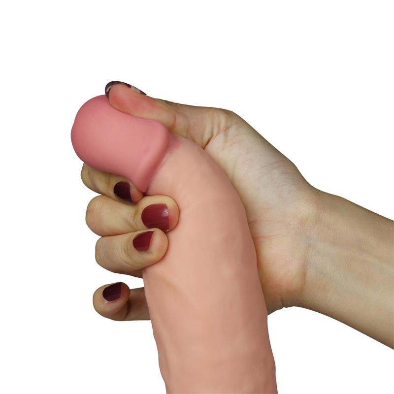 Dildo The Ultra Soft Dude con Vibración 7.5 Natural 3