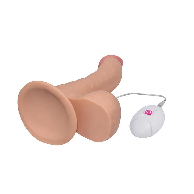 Dildo The Ultra Soft Dude con Vibración 8.8 Natural 5