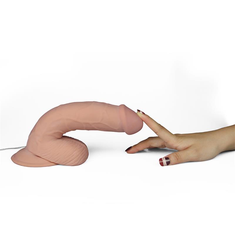Dildo The Ultra Soft Dude con Vibración 8.8 Natural 4