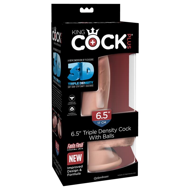 Dildo Triple Densidad con Testículos 6.5 7