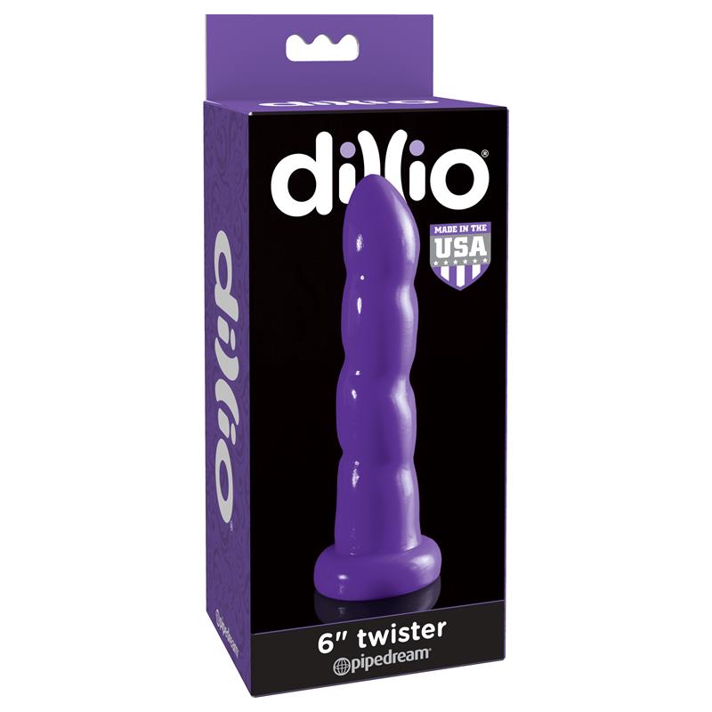 Dildo Twister 15,2 cm Púrpura