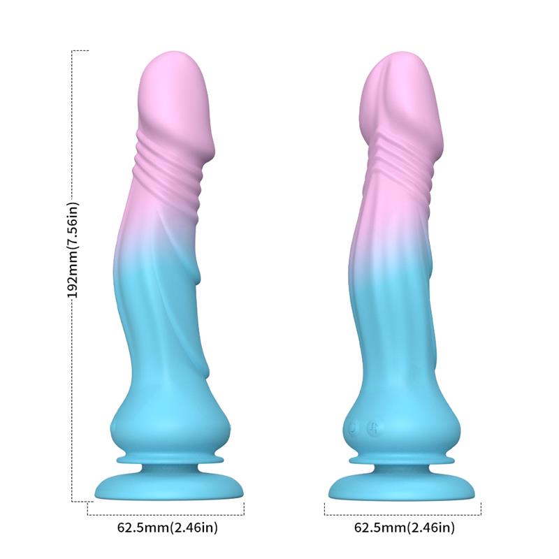 Dildo Vibrador con Thrusting y Ventosa 19.2 cm 9