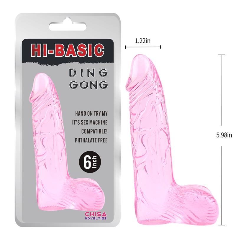 Ding Dong Dildo 6 - 15.2cm Rosa