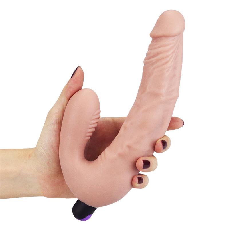 Doble Dildo Strapless Silicona USB 3