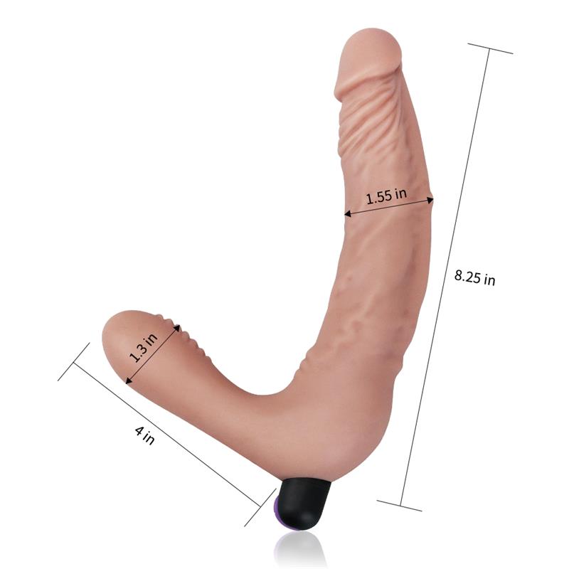 Doble Dildo Strapless Silicona USB 2