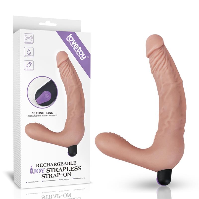 Doble Dildo Strapless Silicona USB 7