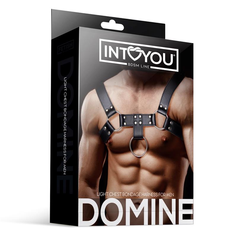 Domine Arnés Masculino para Bondage Cuero Vegano 4