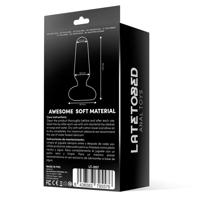 Doon Plug Anal de Silicona Negro 3