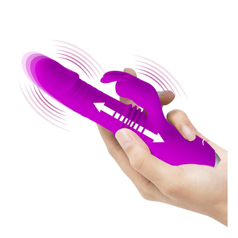 Dorothy Vibrador con Función Up and Down USB Púrpura 7