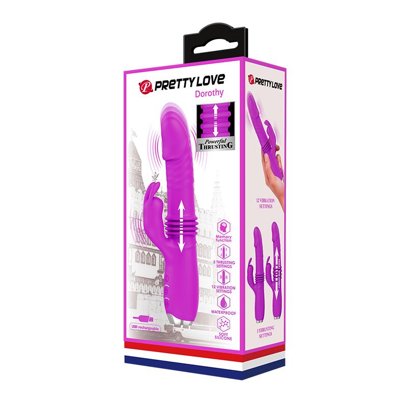 Dorothy Vibrador con Función Up and Down USB Púrpura 12