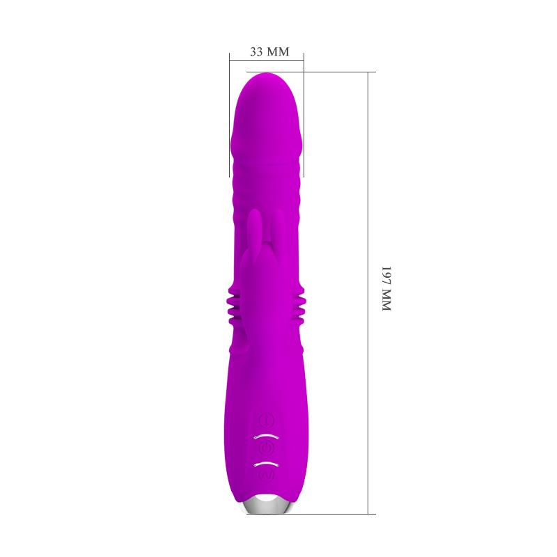 Dorothy Vibrador con Función Up and Down USB Púrpura 11