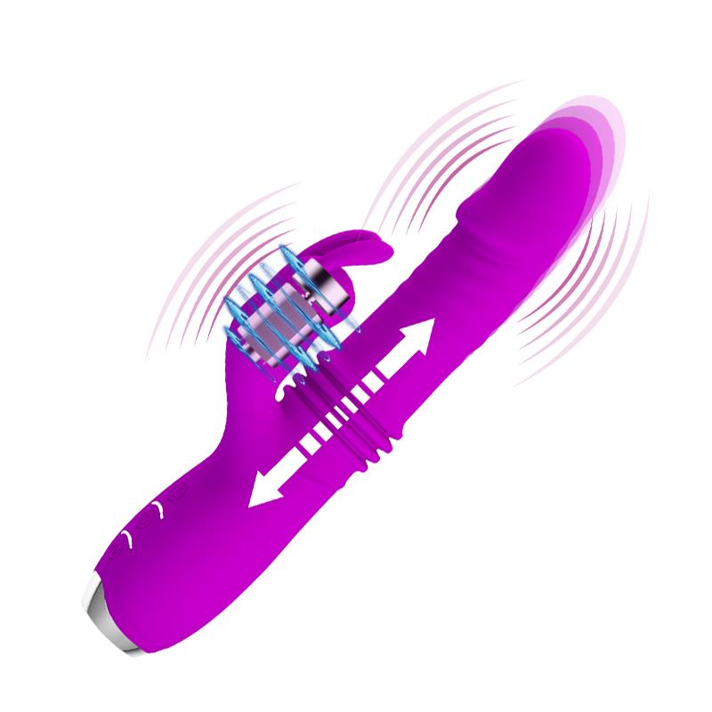 Dorothy Vibrador con Función Up and Down USB Púrpura 6