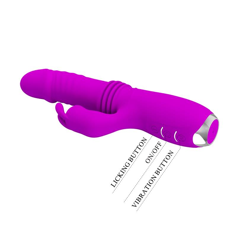 Dorothy Vibrador con Función Up and Down USB Púrpura 9