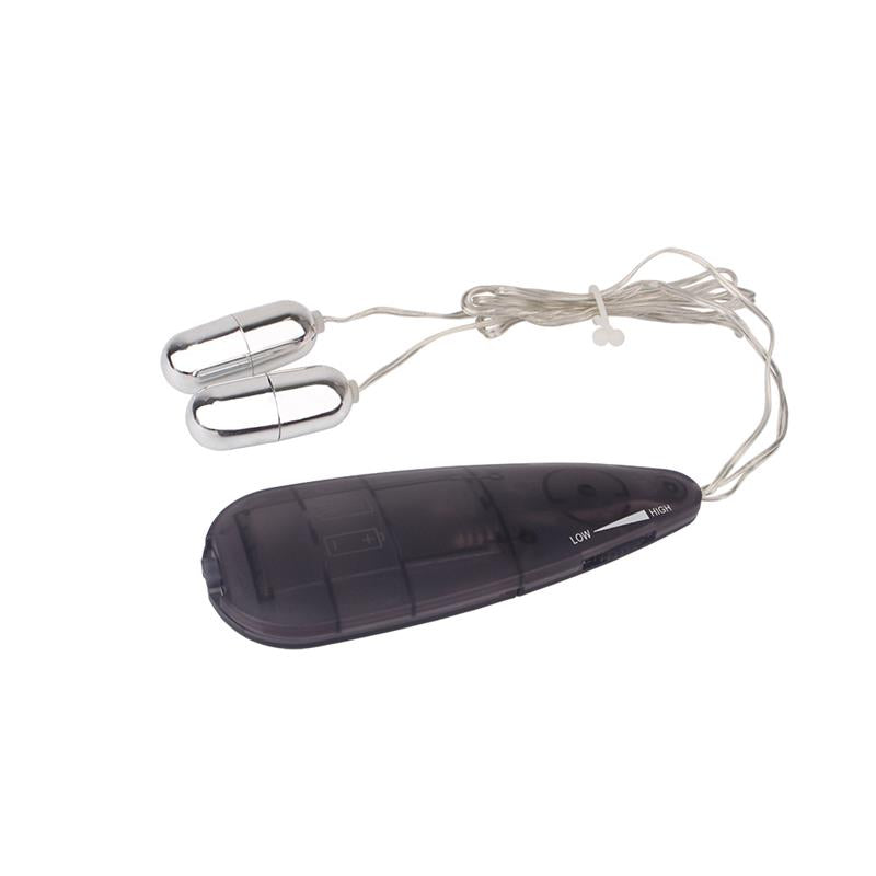 Double Play Balas Vibradoras 11.5cm Negro