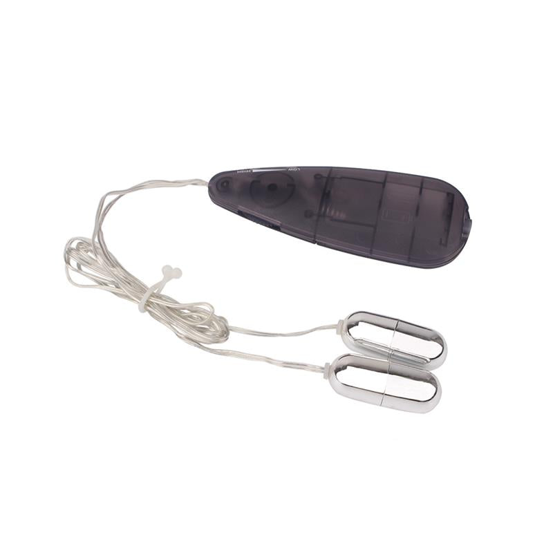Double Play Balas Vibradoras 11.5cm Negro