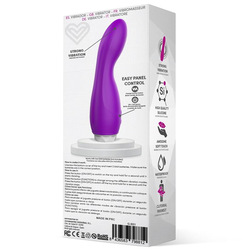 Douby Vibrador Silicona Púrpura 3