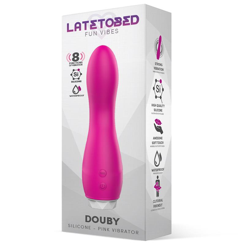 Douby Vibrador Silicona Rosa 2