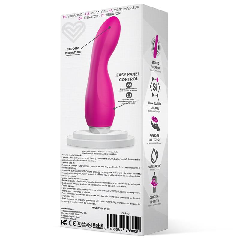 Douby Vibrador Silicona Rosa 3