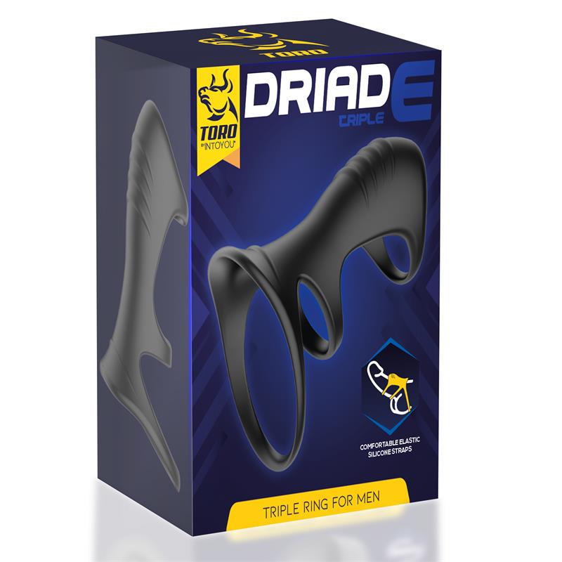 Driade Anillo Triple para Hombre Silicona 5
