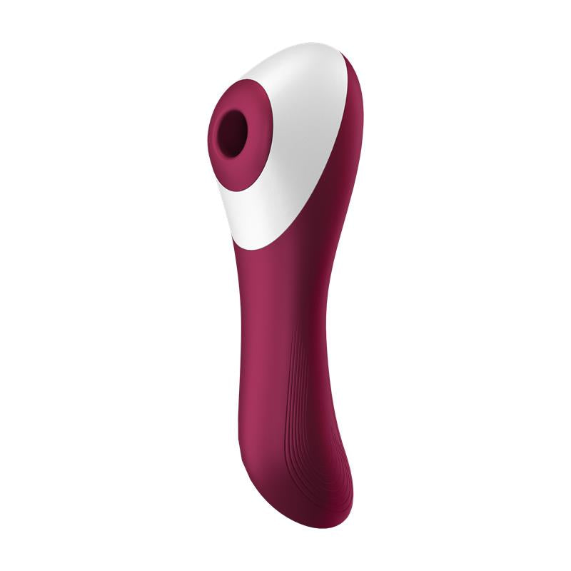 Dual Crush Vibrador y Succionador USB Rojo 2