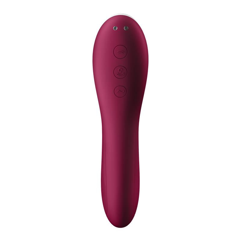 Dual Crush Vibrador y Succionador USB Rojo 4