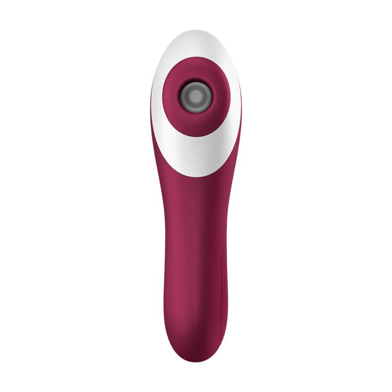 Dual Crush Vibrador y Succionador USB Rojo 5