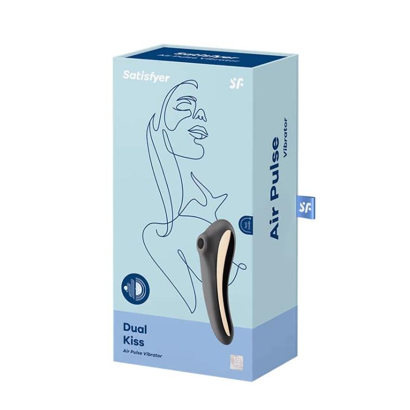 Dual Kiss Succionador y Vibrador 2 en 1 Negro 6
