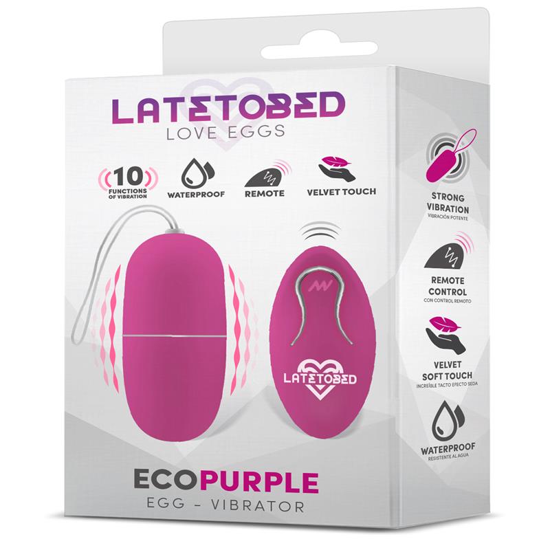Ecopurple Huevo Vibrador con Control Remoto 2
