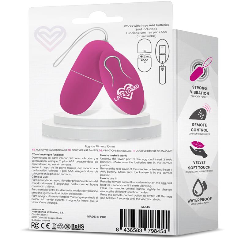 Ecopurple Huevo Vibrador con Control Remoto 3