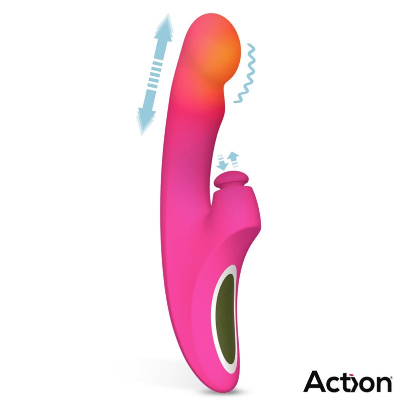 Enles Vibrador con Beating Ball, Thrusting y Función de Calor 2