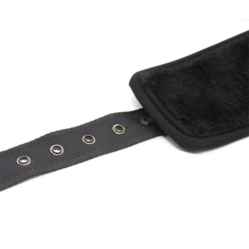 Esposas de Cuero Mosqueton Grande Negro 7