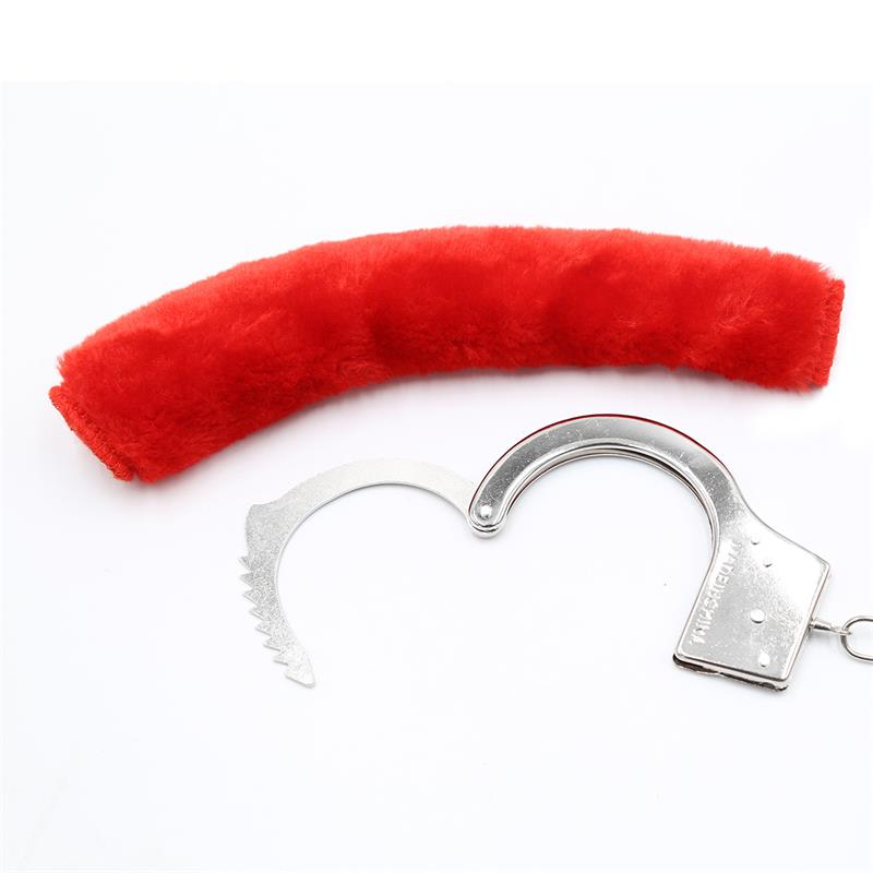 Esposas de Metal para Muñecas con Pelo Rojo 7