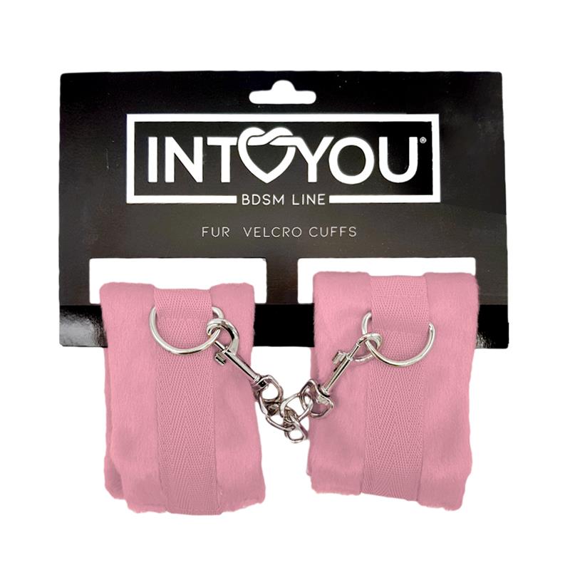 Esposas de Tela con Velcro para Muñecas con Pelo Largo Rosa 6