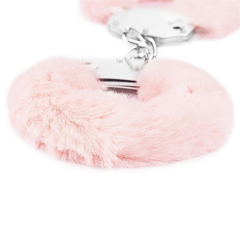 Esposas Metálicas con Pelo Rosa 5