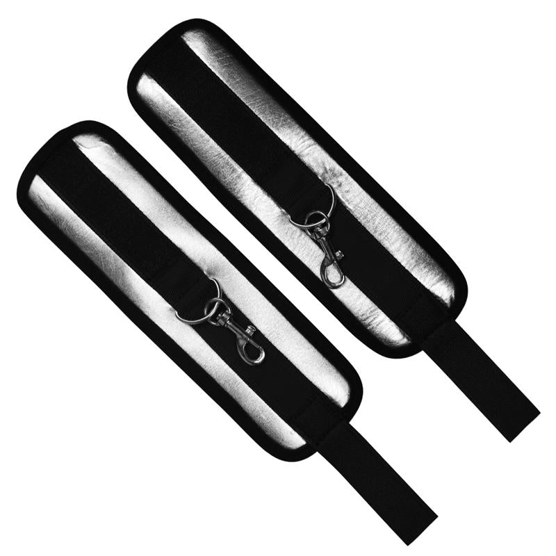Esposas Velcro Negro y Plateado 3