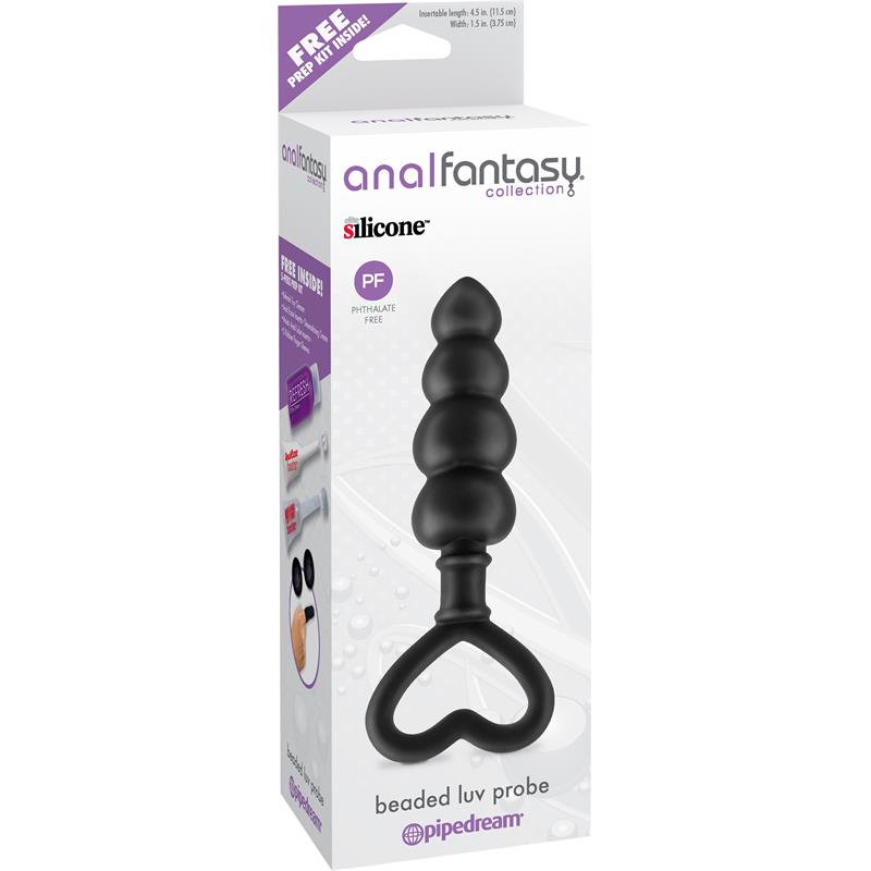 Estimulador Anal Beaded Luv Probe Negro