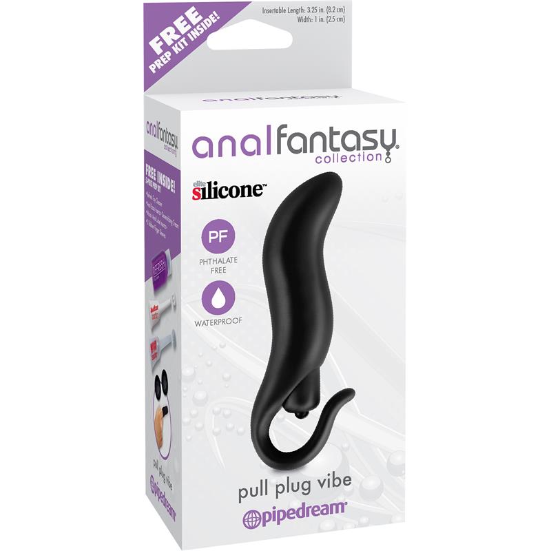 Estimulador Anal con Vibración Pull Plug Vibe Negro