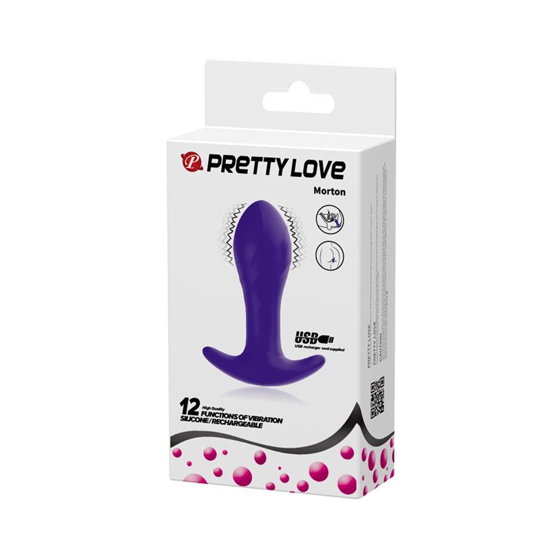 Estimulador Anal con Vibración Púrpura