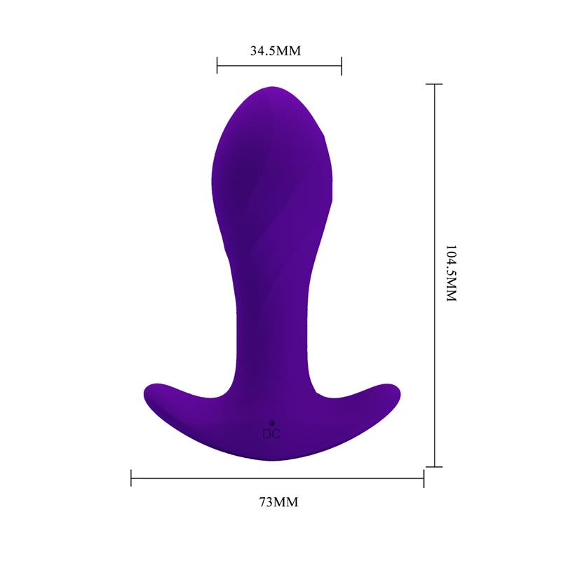 Estimulador Anal con Vibración Púrpura