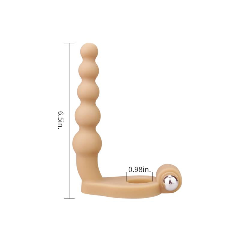 Estimulador Anal The Ultra Soft Bead 6.5 con Vibración Natural 6