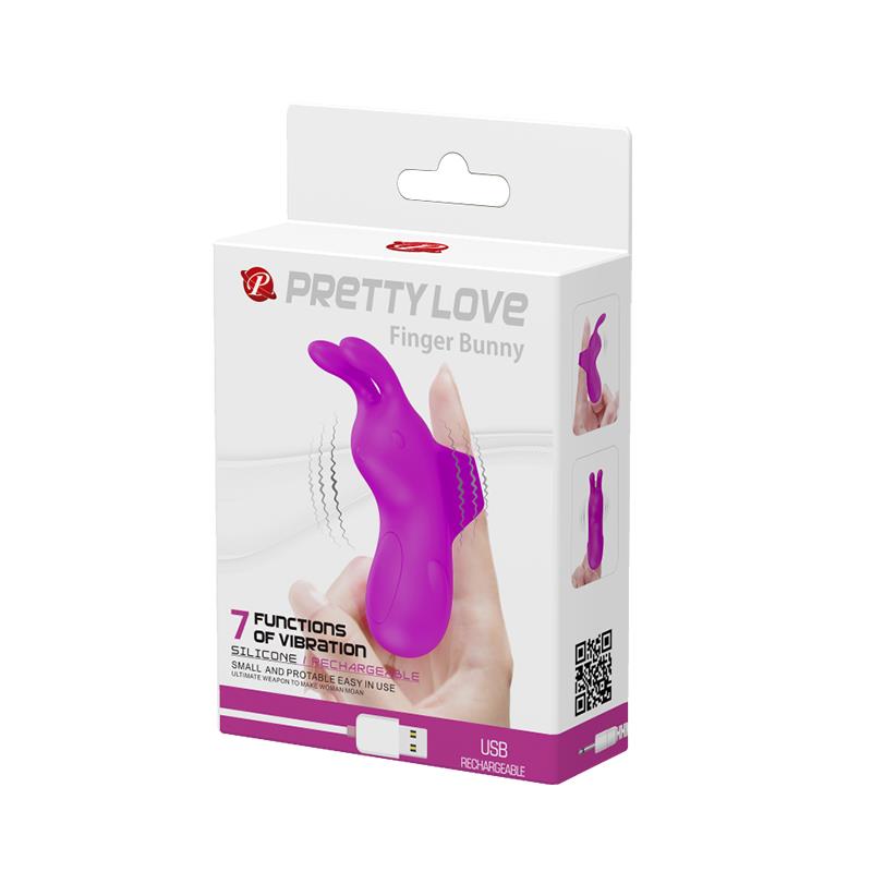 Estimulador Finger Bunny USB Silicona 9