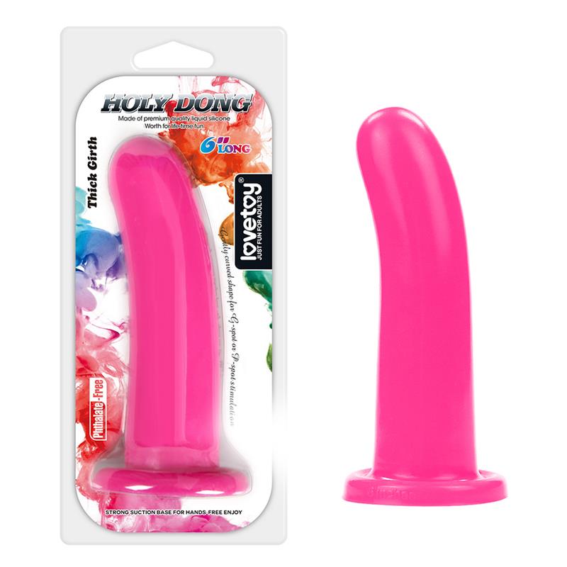 Estimulador Holy Dong 6 Silicona Líquida Rosa 8