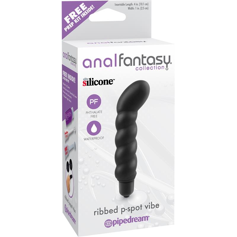 Estimulador Prostático Ribbed P-Spot Vibe Negro